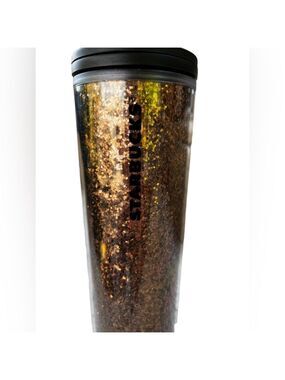 Starbucks Copper Glitter Plastic Tumbler-16oz